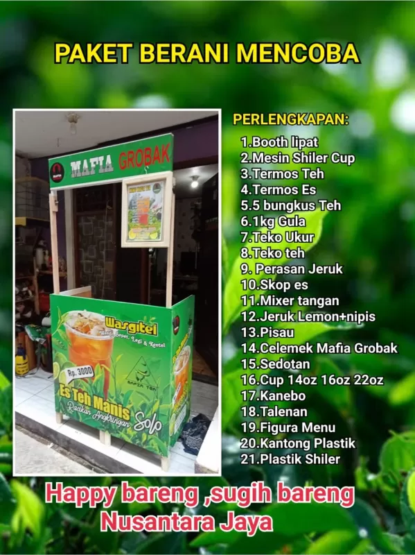 Paket Both Es teh Solo lengkao